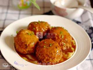 【年夜饭吉利压轴大菜】少油版四喜丸子的做法步骤:11