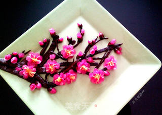 红梅报春(新年寓意甜点)的做法步骤:38