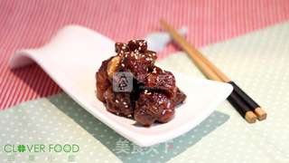 【四叶小馆】糖醋排骨的做法步骤:7