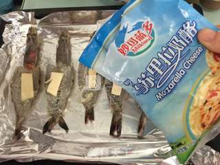 芝士焗大虾的做法步骤：8