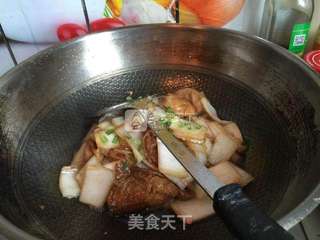 糖醋面筋白菜的做法步骤:10