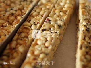芝麻花生糖的做法步骤:8