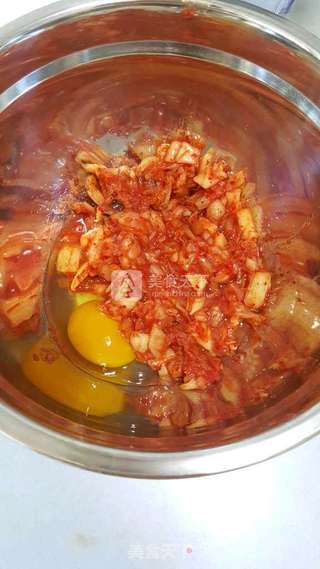 韩式泡菜饼的做法步骤:2