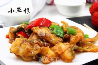 焦熘鱼片的做法步骤:15