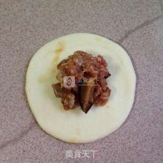 花朵香菇肉包的做法步骤:12