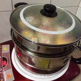 花朵香菇肉包的做法步骤:21