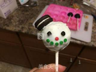 雪人棒棒糖的做法步骤：8