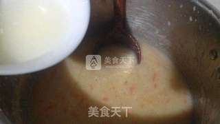 胡萝卜牛奶玉米糊的做法步骤:6