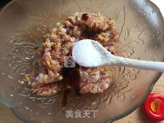 黄花菜肉春卷的做法步骤:5