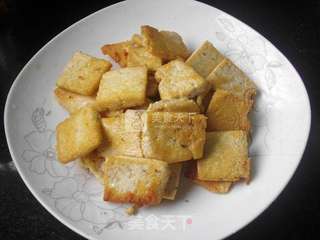 农家煎豆腐的做法步骤:7
