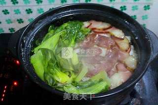 腊味双拼煲仔饭的做法步骤:8