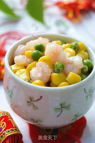 玉米豌豆炒虾仁的做法步骤:10