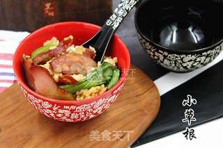 腊味双拼煲仔饭的做法步骤:11