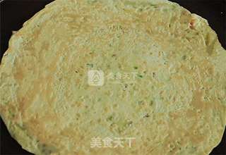 培根葱香蛋饼的做法步骤:8
