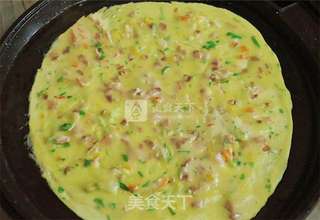 培根葱香蛋饼的做法步骤:7