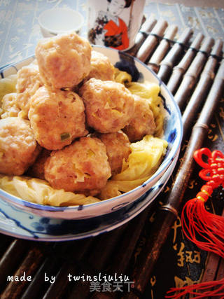 家常蒸肉丸的做法步骤:17