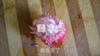 高颜值宴客菜~甜美花的做法步骤:6