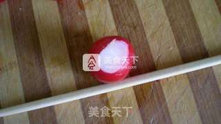 高颜值宴客菜~甜美花的做法步骤:3