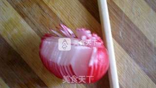 高颜值宴客菜~甜美花的做法步骤:5