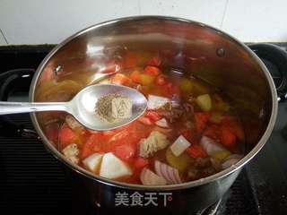 杂蔬小牛腩浓汤的做法步骤:13