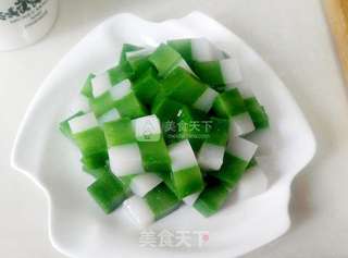 快手凉菜之——翡翠皮冻的做法步骤:17