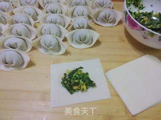 青菜鸡蛋煎馄饨的做法步骤:10