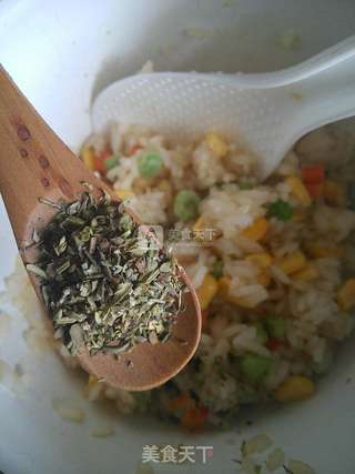腊肠焗饭的做法步骤:4