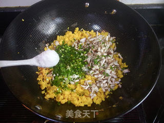 青菜鸡蛋煎馄饨的做法步骤:6