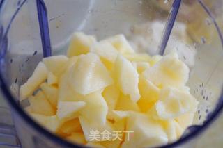 苹果菠萝奶昔的做法步骤:5