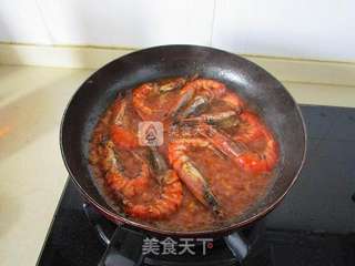 酸辣风味虾的做法步骤:9