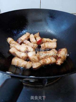 新年快乐【千叶豆腐烧肉】的做法步骤:3