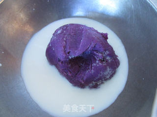 香芋紫薯冰激凌的做法步骤:4