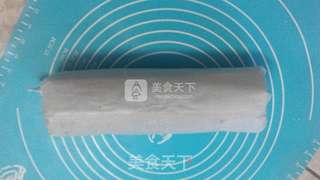 “双茶”蛋糕卷——槐花抹茶蛋糕卷的做法步骤:11