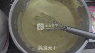 “双茶”蛋糕卷——槐花抹茶蛋糕卷的做法步骤:5