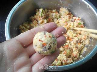 腊味豆渣煎饼的做法步骤:8