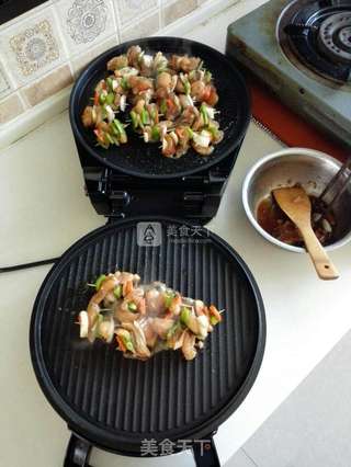 烧烤鸡肉串的做法步骤:5