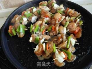 烧烤鸡肉串的做法步骤:6