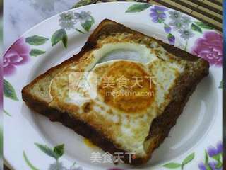 煎鸡蛋土司的做法步骤:9