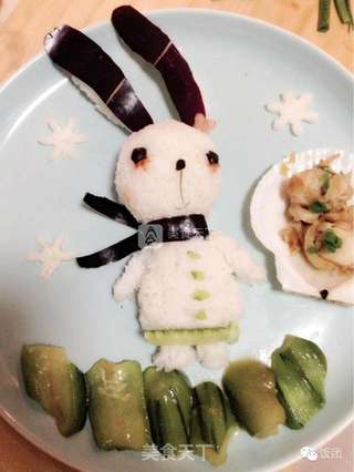 饭妈创意儿童餐 长耳兔的做法步骤:5