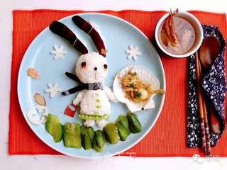 饭妈创意儿童餐 长耳兔的做法步骤:6