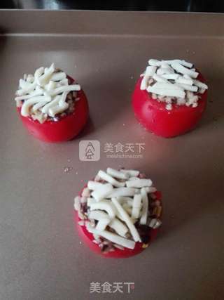 芝士焗番茄的做法步骤:7