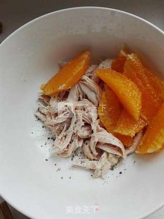橙肉沙拉的做法步骤:5