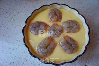 鲜虾蒸嫩蛋的做法步骤:7