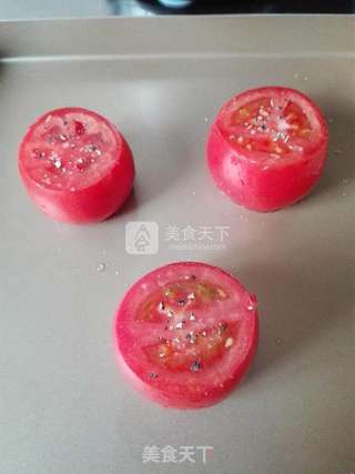 芝士焗番茄的做法步骤:6