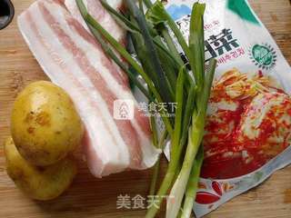泡菜五花肉披萨的做法步骤:4