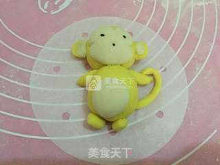 南瓜小猴子馒头的做法步骤：5