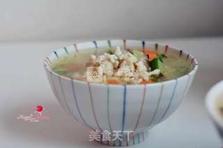 多彩鸡茸汤的做法步骤:12