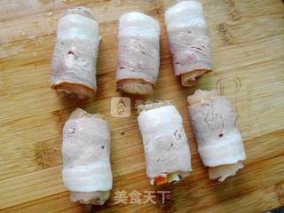 培根鸡肉卷的做法步骤:7