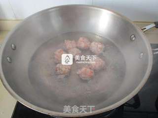 火龙果熘虾球的做法步骤:4