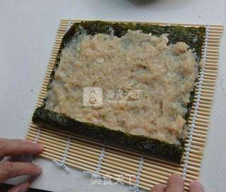 鸡蓉紫菜卷的做法步骤:2